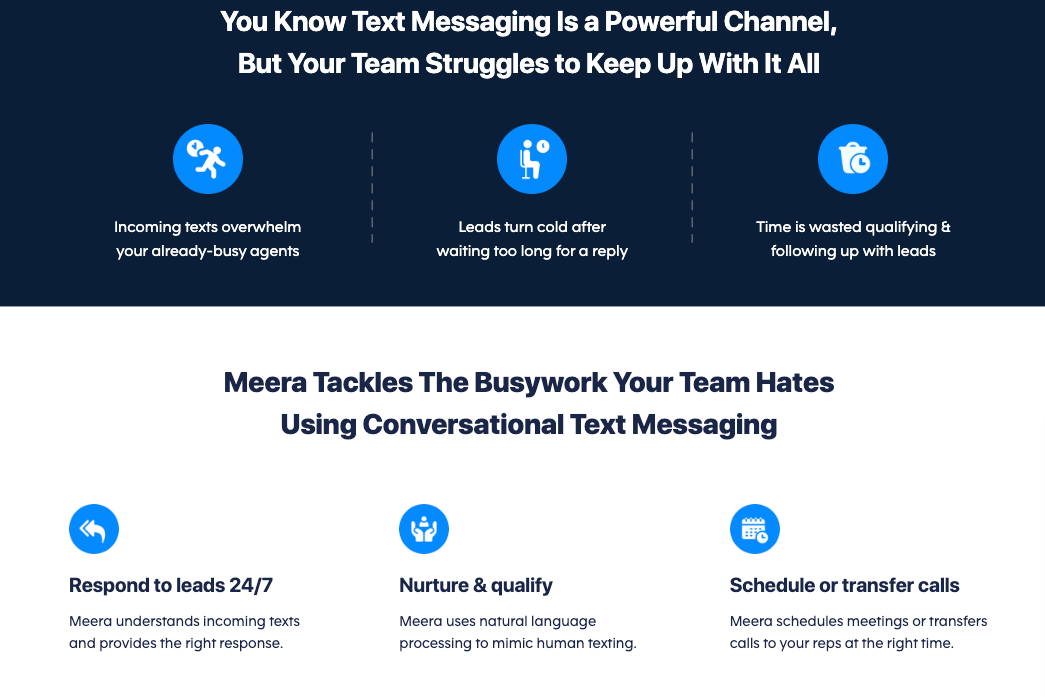 Meera - Conversational Text Messaging Platform for Sales and Marketing